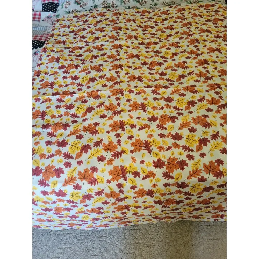 Holiday Tablecloth Bundle 3 Fall Autumn Christmas Patriotic Vinyl Decor 52 x 70